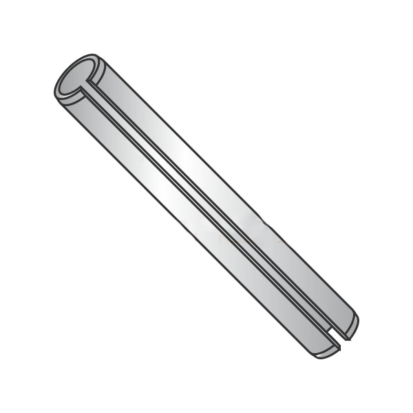 Newport Fasteners Slotted Spring Pin, 1/4 in Outside Dia, 1-1/8 in L, Stainless Steel, 1000 PK 264686 - main